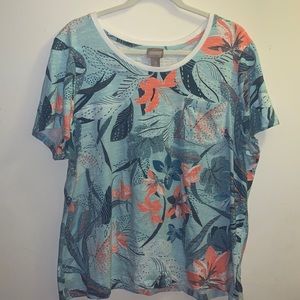 Chico’s floral pocket tee